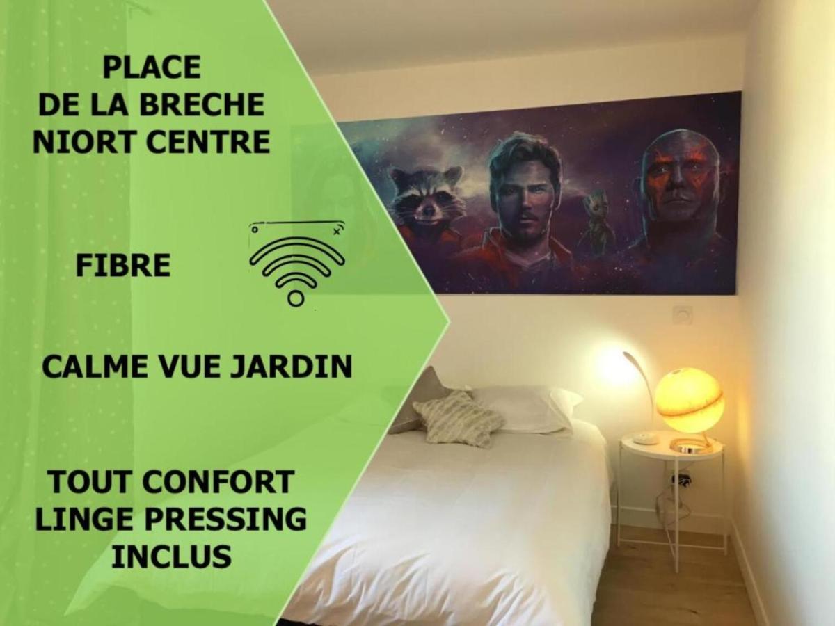 Le Galaxy Centre La Breche Wifi Calme Vue Jardin Apartman Niort Kültér fotó